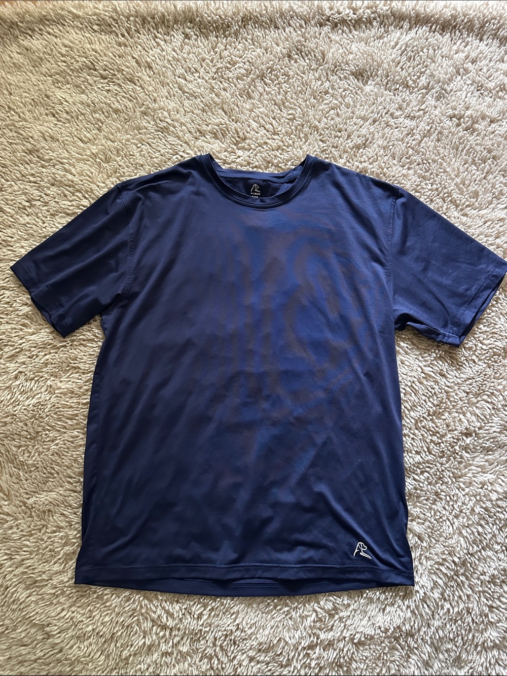 Rhoback Navy Short Sleeve tailwind Performance Tee